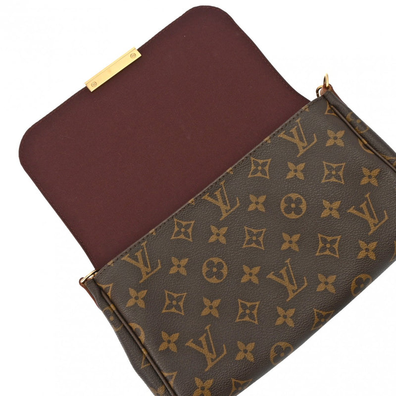 LOUIS VUITTON ルイヴィトン モノグラム フェイボリット MM 2WAY ブラウン M40718 レディース モノグラムキャンバス ショルダーバッグ Aランク 中古 銀蔵