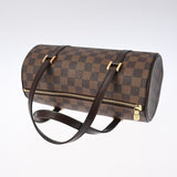 LOUIS VUITTON ルイヴィトン ダミエ パピヨン 26 ブラウン N51304 レディース ダミエキャンバス ハンドバッグ Aランク 中古 銀蔵