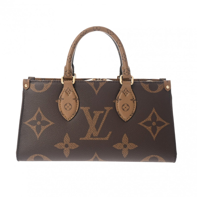 LOUIS VUITTON ルイヴィトン モノグラムリバース オンザゴー EW 2WAYショルダー ブラウン M46653 レディース モノグラムキャンバス ハンドバッグ 未使用 銀蔵