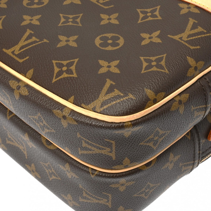 LOUIS VUITTON ルイヴィトン モノグラム リポーター PM ブラウン M45254 ユニセックス モノグラムキャンバス ショルダーバッグ ABランク 中古 銀蔵