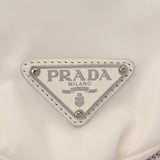 PRADA プラダ シニョー ホワイト 1BC160 レディース ナイロン レザー ワンショルダーバッグ Bランク 中古 銀蔵