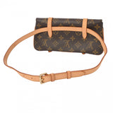 LOUIS VUITTON ルイヴィトン モノグラム ポシェットマル ブラウン M51159 レディース モノグラムキャンバス ウエストバッグ ABランク 中古 銀蔵