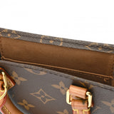 LOUIS VUITTON ルイヴィトン モノグラム プティット サックプラ 旧型 2WAY ブラウン M69442 レディース モノグラムキャンバス ハンドバッグ ABランク 中古 銀蔵