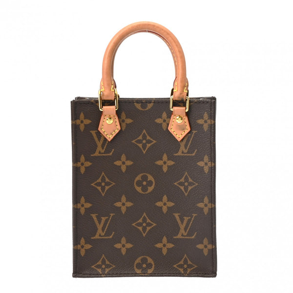 LOUIS VUITTON ルイヴィトン モノグラム プティット サックプラ 旧型 2WAY ブラウン M69442 レディース モノグラムキャンバス ハンドバッグ ABランク 中古 銀蔵