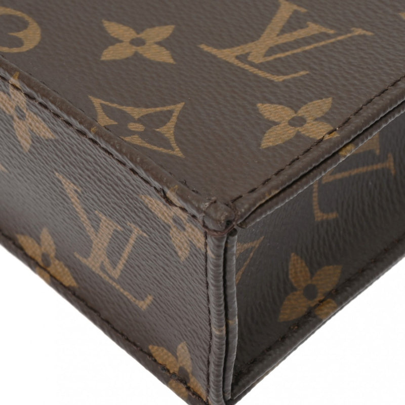 LOUIS VUITTON ルイヴィトン モノグラム プティット サックプラ 旧型 2WAY ブラウン M69442 レディース モノグラムキャンバス ハンドバッグ ABランク 中古 銀蔵