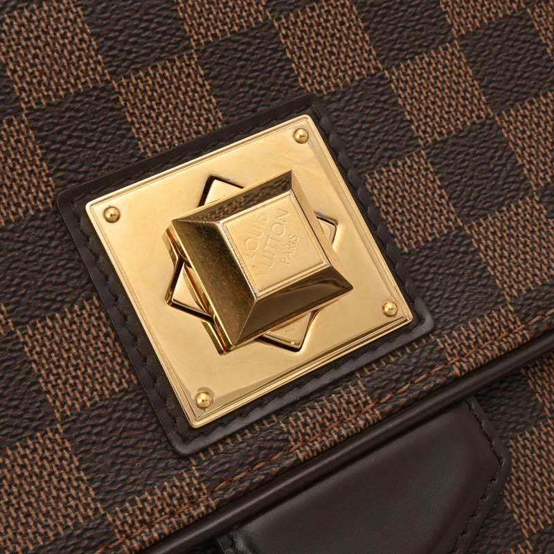 LOUIS VUITTON ルイヴィトン ダミエ ベルガモ MM ブラウン N41168 レディース ダミエキャンバス ハンドバッグ ABランク 中古 銀蔵