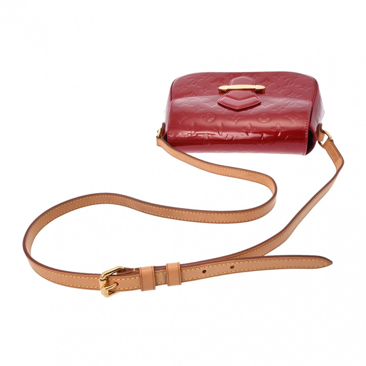美品Louis Vuitton ヴェルニ　ベルフラワーGM ルイヴィトンベルフラワー GM 14125 ルージュグルナディーヌ