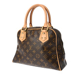 LOUIS VUITTON ルイヴィトン モノグラム マンハッタン PM ブラウン M40026 レディース モノグラムキャンバス ハンドバッグ ABランク 中古 銀蔵