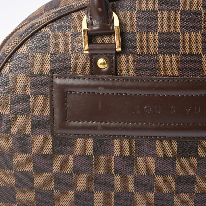 LOUIS VUITTON ルイヴィトン ダミエ ノリータ ブラウン N41455 ユニセックス ダミエキャンバス ハンドバッグ ABランク 中古 銀蔵