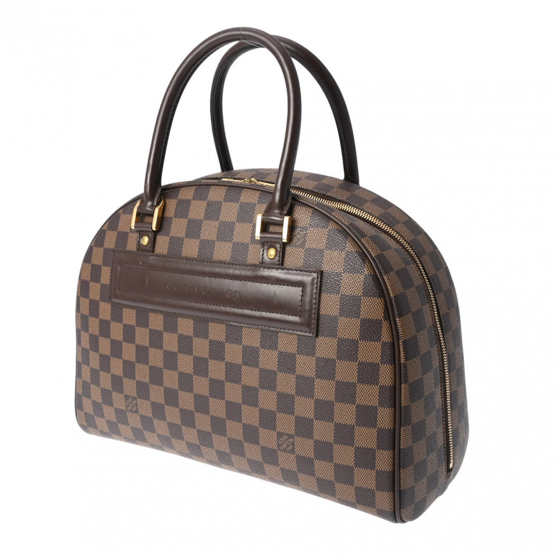 LOUIS VUITTON ルイヴィトン ダミエ ノリータ ブラウン N41455 ユニセックス ダミエキャンバス ハンドバッグ ABランク 中古 銀蔵