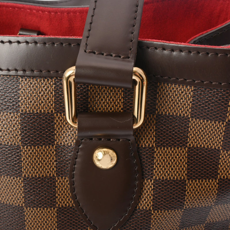 LOUIS VUITTON ルイヴィトン ダミエ ハムステッド PM ブラウン N51205 レディース ダミエキャンバス ハンドバッグ Aランク 中古 銀蔵