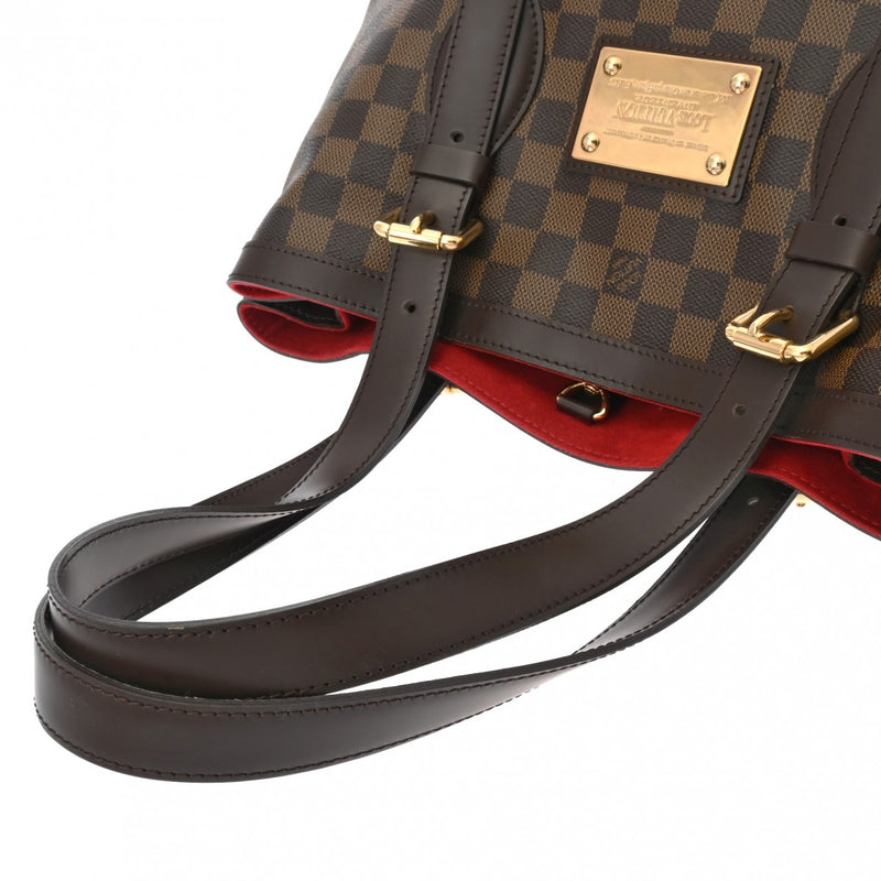 LOUIS VUITTON ルイヴィトン ダミエ ハムステッド MM ブラウン N51204 レディース ダミエキャンバス ハンドバッグ Aランク 中古 銀蔵