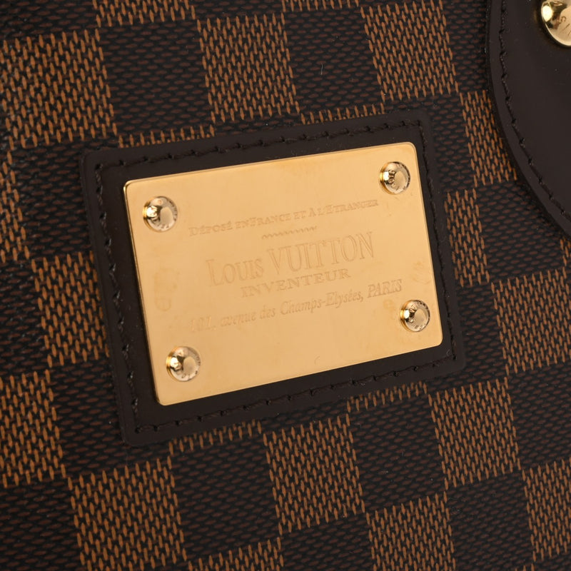 LOUIS VUITTON ルイヴィトン ダミエ ハムステッド PM ブラウン N51205 レディース ダミエキャンバス ハンドバッグ Aランク 中古 銀蔵