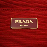 PRADA プラダ カナパトート ミニ レッド 1BG439 レディース デニム ハンドバッグ ABランク 中古 銀蔵