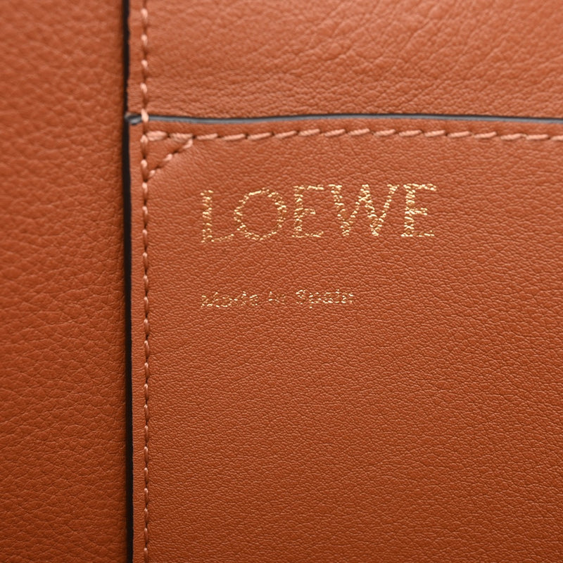 LOEWE ロエベ アナグラムトートバッグ スモール エクリュ/タン A717S72X06 レディース キャンバス カーフ トートバッグ Aランク 中古 銀蔵