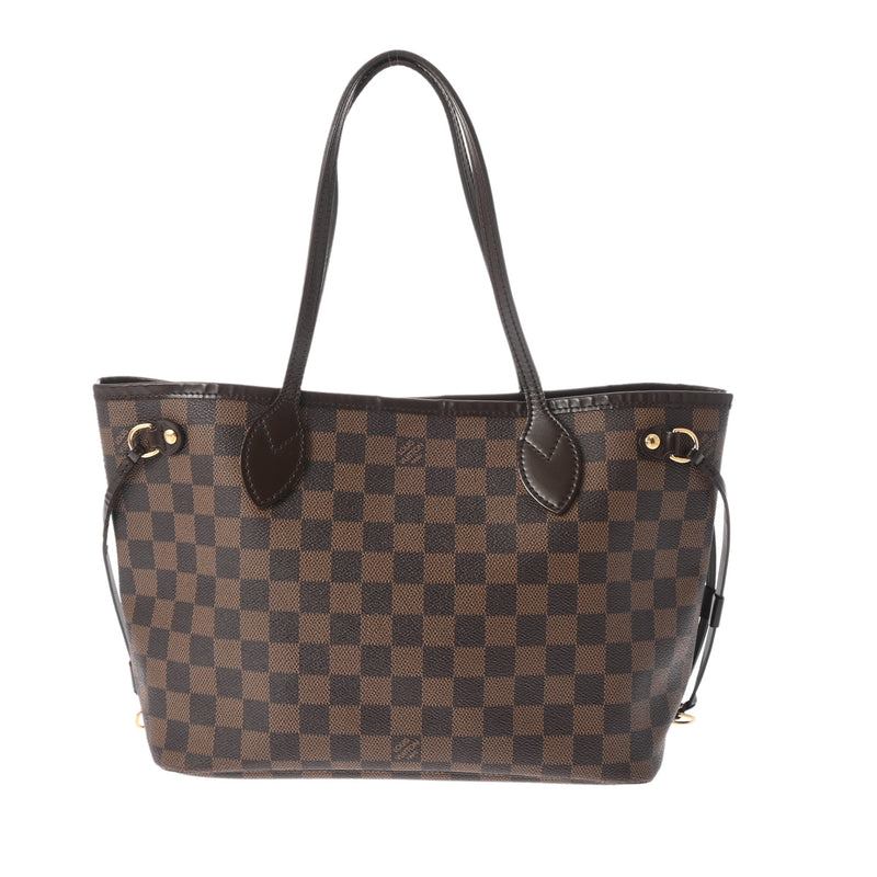 LOUIS VUITTON ルイヴィトン ダミエ ネヴァーフル PM  ブラウン N51109 レディース ダミエキャンバス ハンドバッグ Bランク 中古 銀蔵