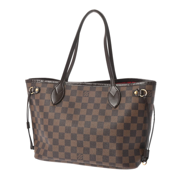 LOUIS VUITTON ルイヴィトン ダミエ ネヴァーフル PM  ブラウン N51109 レディース ダミエキャンバス ハンドバッグ Bランク 中古 銀蔵