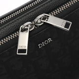 DIOR HOMME ディオール・オム ストラップジップポーチ オブリーク 2WAYショルダー ブラック メンズ ナイロン ポーチ Aランク 中古 銀蔵