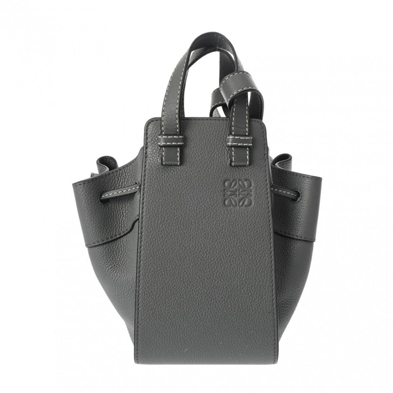 LOEWE ロエベ ハンモックミニ 2WAY グレー レディース カーフ ショルダーバッグ Bランク 中古 銀蔵