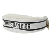 CHRISTIAN DIOR クリスチャンディオール ヴァイブ ホーボーバッグ ホワイト/ブラック レディース レザー ショルダーバッグ Aランク 中古 銀蔵