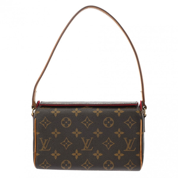 LOUIS VUITTON ルイヴィトン モノグラム レシタル ブラウン M51900 レディース モノグラムキャンバス ハンドバッグ Bランク 中古 銀蔵