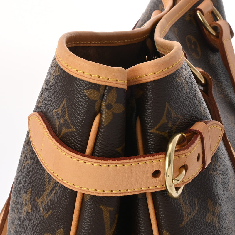 LOUIS VUITTON ルイヴィトン モノグラム バティニョール オリゾンタル ブラウン M51154 レディース モノグラムキャンバス トートバッグ ABランク 中古 銀蔵