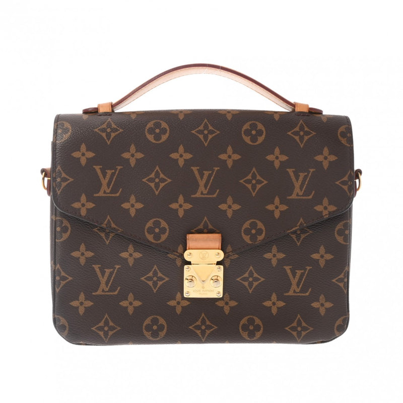 LOUIS VUITTON ルイヴィトン モノグラム ポシェットメティス MM 2WAY ブラウン M44875 レディース モノグラムキャンバス ハンドバッグ Bランク 中古 銀蔵