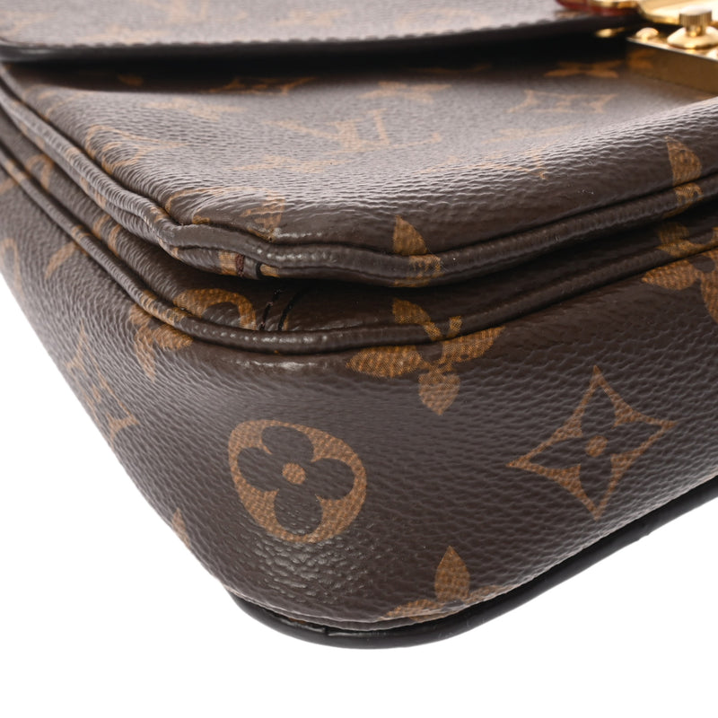 LOUIS VUITTON ルイヴィトン モノグラム ポシェットメティス MM 2WAY ブラウン M44875 レディース モノグラムキャンバス ハンドバッグ Bランク 中古 銀蔵