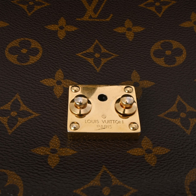 LOUIS VUITTON ルイヴィトン モノグラム ポシェットメティス MM 2WAY ブラウン M44875 レディース モノグラムキャンバス ハンドバッグ Bランク 中古 銀蔵