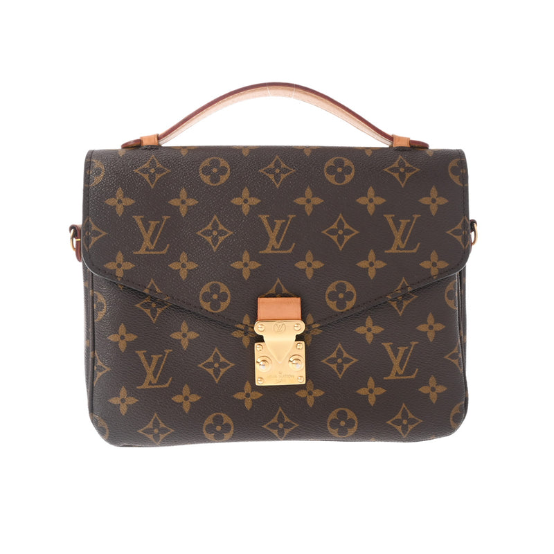 LOUIS VUITTON ルイヴィトン モノグラム ポシェットメティス MM 2WAY ブラウン M44875 レディース モノグラムキャンバス ハンドバッグ Bランク 中古 銀蔵