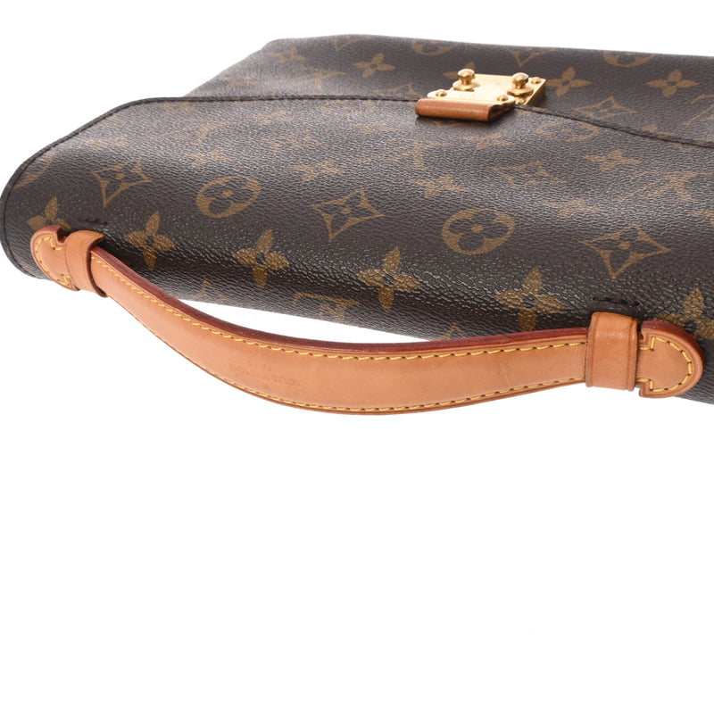 LOUIS VUITTON ルイヴィトン モノグラム ポシェットメティス MM 2WAY ブラウン M44875 レディース モノグラムキャンバス ハンドバッグ Bランク 中古 銀蔵