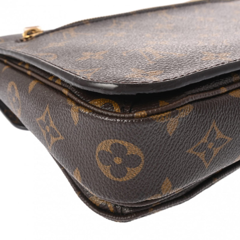 LOUIS VUITTON ルイヴィトン モノグラム ポシェットメティス MM 2WAY ブラウン M44875 レディース モノグラムキャンバス ハンドバッグ Bランク 中古 銀蔵