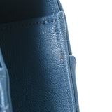 CHANEL シャネル マトラッセ チェーンショルダー ブルー レディース カーフ ショルダーバッグ Aランク 中古 銀蔵