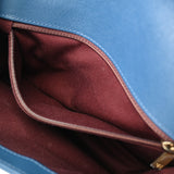 CHANEL シャネル マトラッセ チェーンショルダー ブルー レディース カーフ ショルダーバッグ Aランク 中古 銀蔵