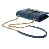 CHANEL シャネル マトラッセ チェーンショルダー ブルー レディース カーフ ショルダーバッグ Aランク 中古 銀蔵