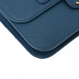 CHANEL シャネル マトラッセ チェーンショルダー ブルー レディース カーフ ショルダーバッグ Aランク 中古 銀蔵