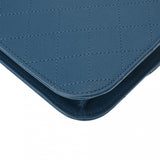 CHANEL シャネル マトラッセ チェーンショルダー ブルー レディース カーフ ショルダーバッグ Aランク 中古 銀蔵