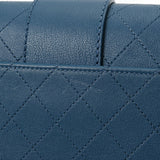 CHANEL シャネル マトラッセ チェーンショルダー ブルー レディース カーフ ショルダーバッグ Aランク 中古 銀蔵