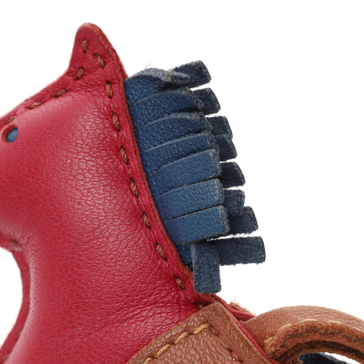 エルメスロデオ PM バッグチャーム ルージュアッシュ/ブルードマルド