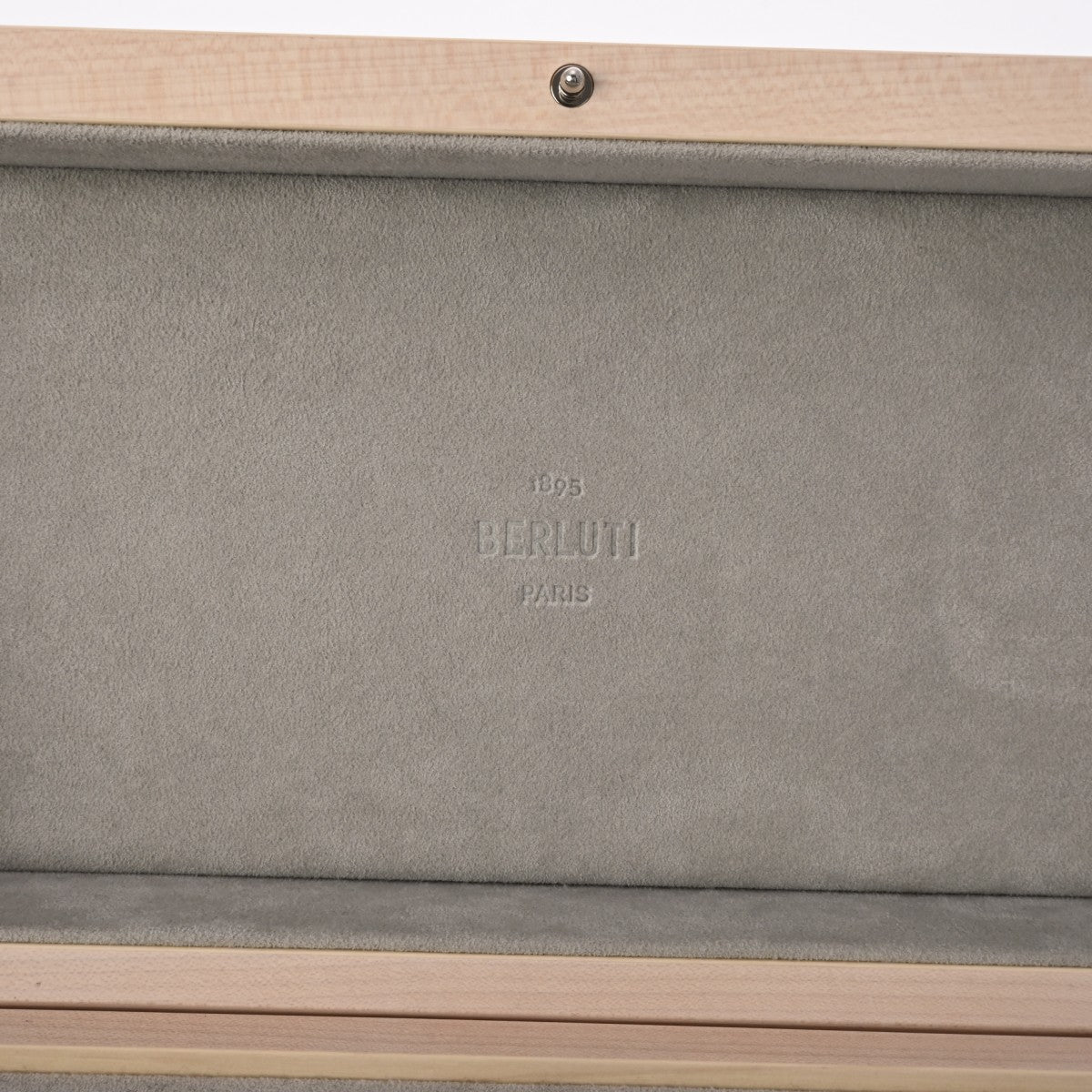 ベルルッティ カリグラフィ 時計ケース 3本用 ベージュ/ブラウン