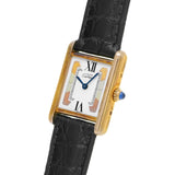 CARTIER カルティエ マストタンク SM W1006354 レディース 腕時計 クォーツ Aランク 中古 銀蔵