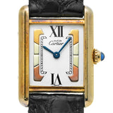 CARTIER カルティエ マストタンク SM W1006354 レディース 腕時計 クォーツ Aランク 中古 銀蔵