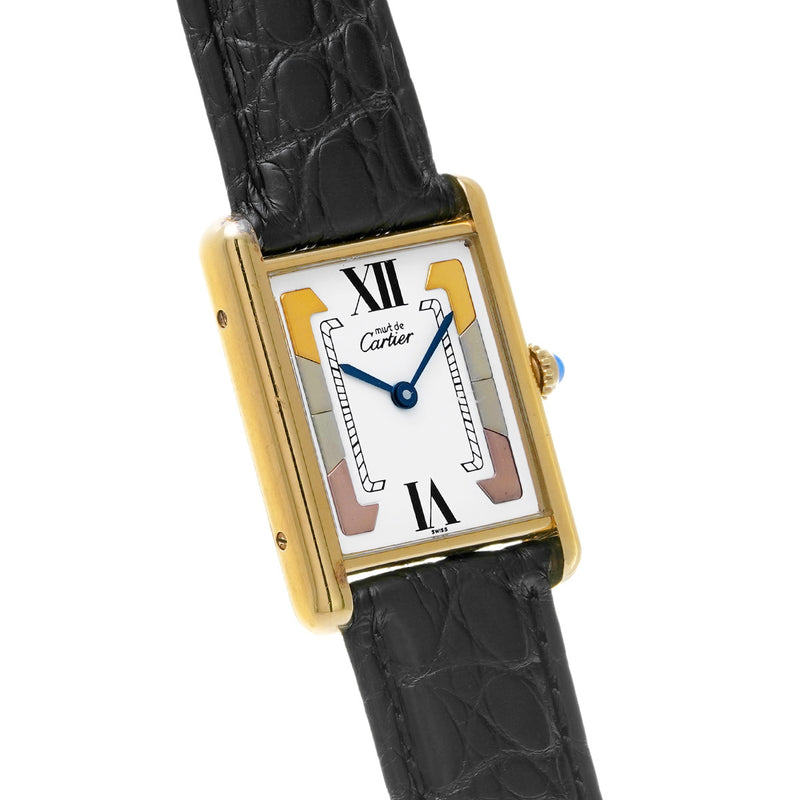 CARTIER カルティエ マストタンク LM W1006254 レディース 腕時計 クォーツ Aランク 中古 銀蔵