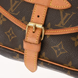 LOUIS VUITTON ルイヴィトン モノグラム ソミュール 30 ブラウン M42256 レディース モノグラムキャンバス ショルダーバッグ Bランク 中古 銀蔵