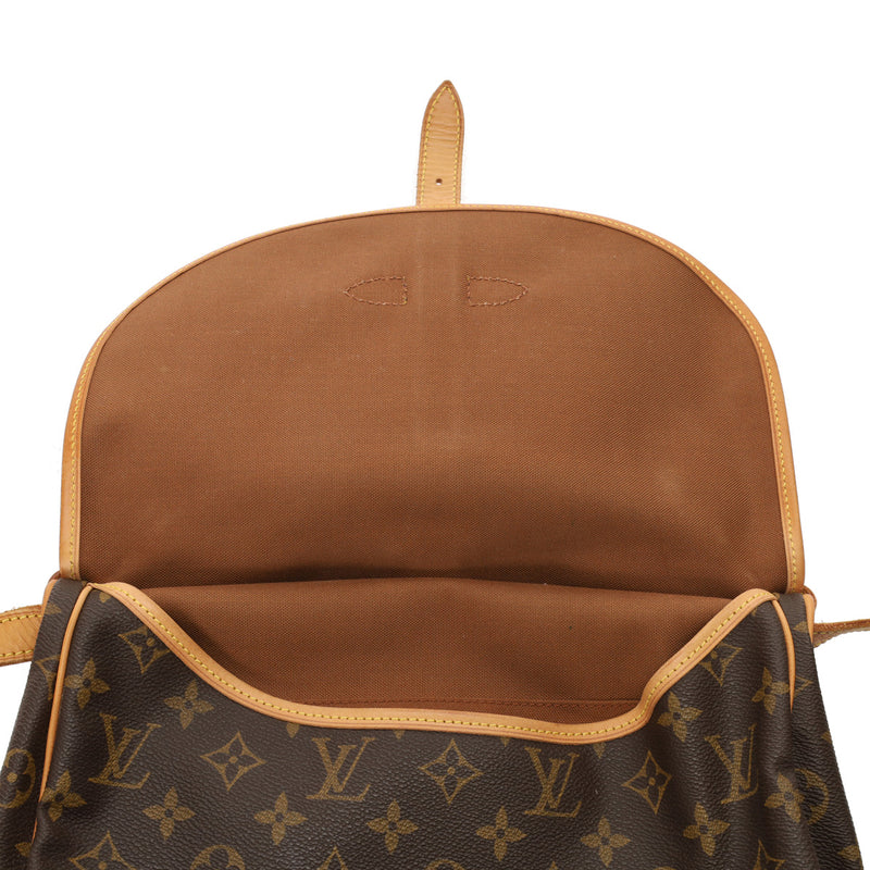 LOUIS VUITTON ルイヴィトン モノグラム ソミュール 30 ブラウン M42256 レディース モノグラムキャンバス ショルダーバッグ Bランク 中古 銀蔵