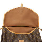 LOUIS VUITTON ルイヴィトン モノグラム ソミュール 30 ブラウン M42256 レディース モノグラムキャンバス ショルダーバッグ Bランク 中古 銀蔵