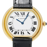 カルティエ エリプス LM 81721152 ホワイト レディース 腕時計 手巻き 中古 銀蔵