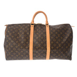 LOUIS VUITTON ルイヴィトン モノグラム キーポル 55 ブラウン M41424 ユニセックス モノグラムキャンバス ボストンバッグ Bランク 中古 銀蔵