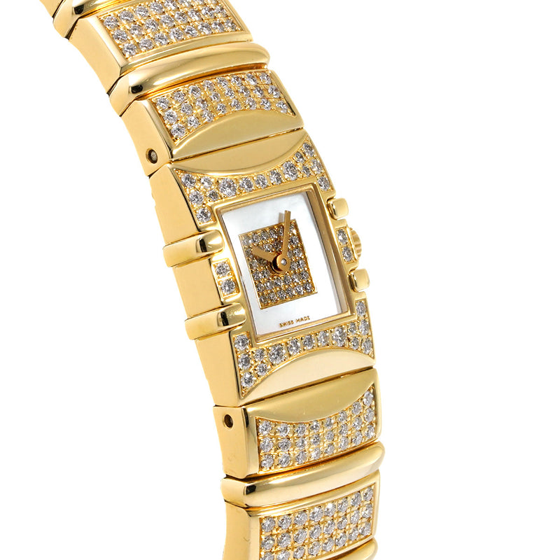 オメガ コンステレーション クアドラミニ 1148.90.41 ホワイトシェル レディース 腕時計 クォーツ 中古 銀蔵