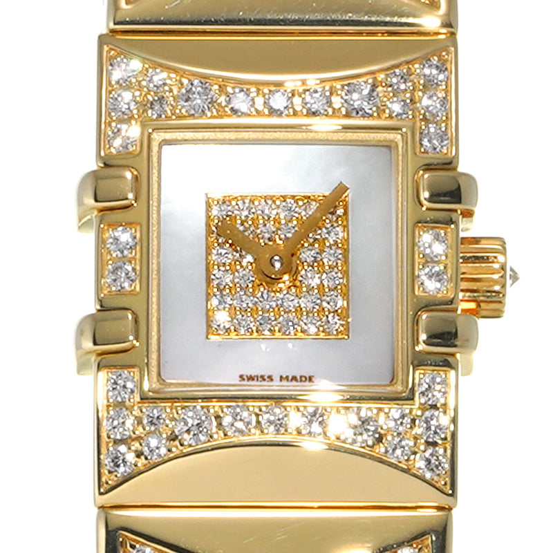 オメガ コンステレーション クアドラミニ 1148.90.41 ホワイトシェル レディース 腕時計 クォーツ 中古 銀蔵